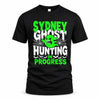 SYDNEY HW22-K06-109 - NAME Ghost Hunting In Progress Personalized Halloween Shirt