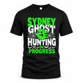 SYDNEY HW22-K06-109 - NAME Ghost Hunting In Progress Personalized Halloween Shirt