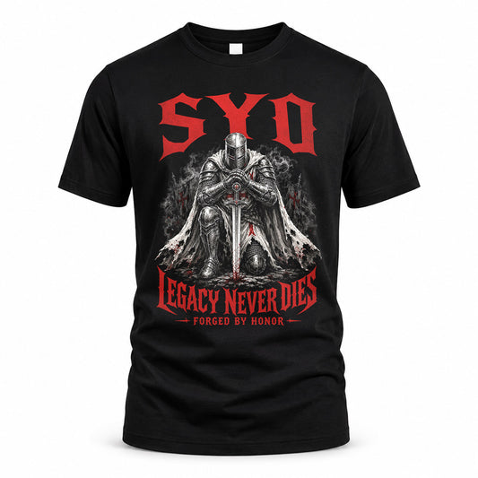 SYD HS90-K04-109 - NAME Legacy Never Dies Forged By Honor Personalized Knight