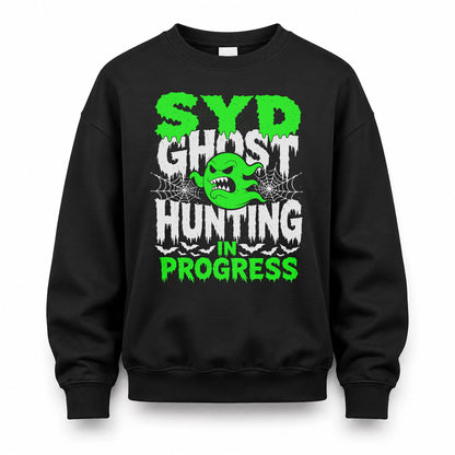 SYD HW22-K06-109 - NAME Ghost Hunting In Progress Personalized Halloween Shirt