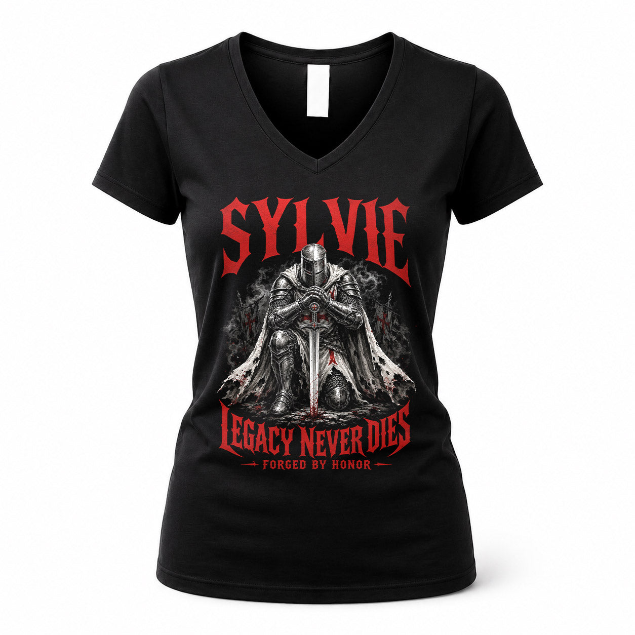 SYLVIE HS90-K04-109 - NAME Legacy Never Dies Forged By Honor Personalized Knight