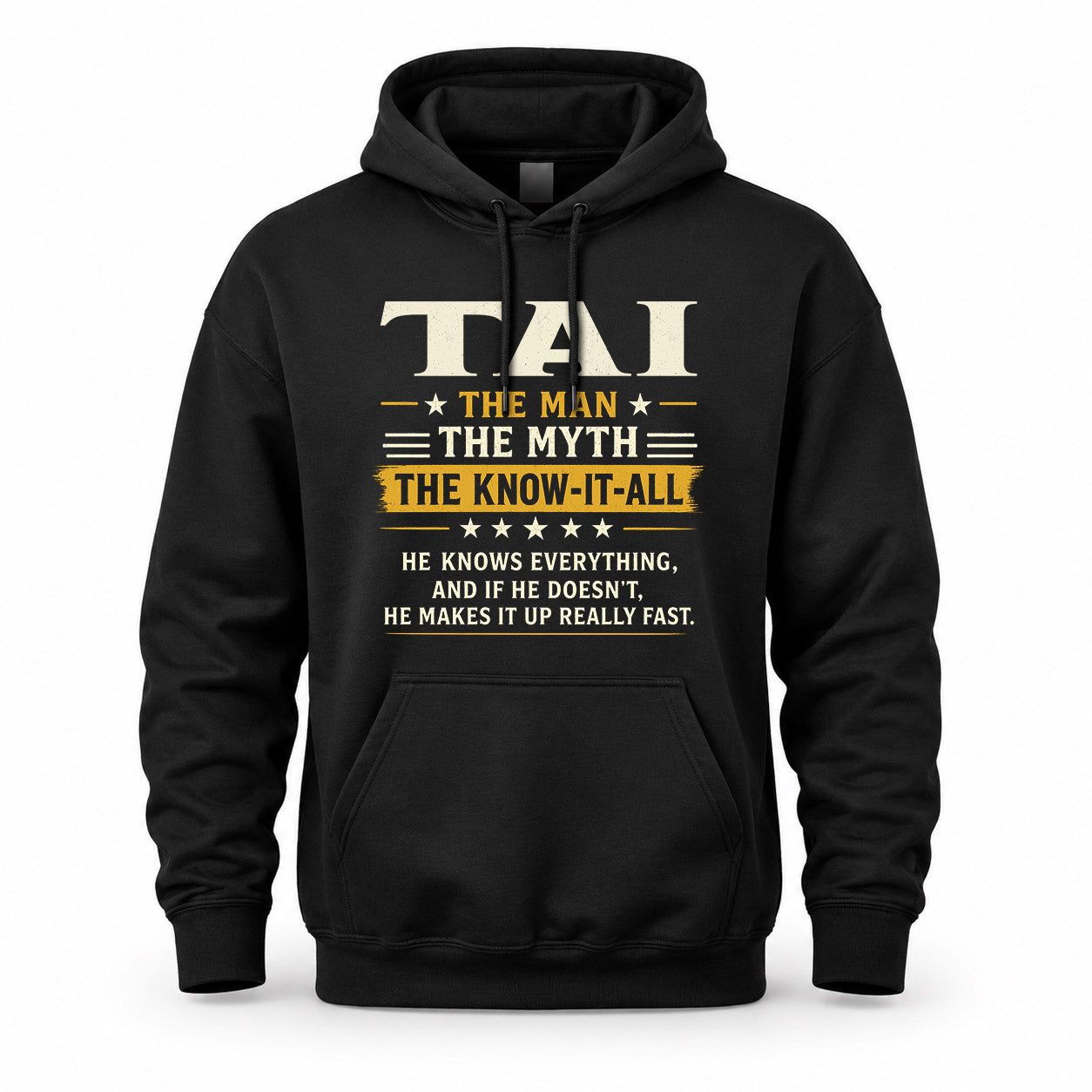 TAI TM90-K04-125 - NAME Legendary Know-It-All Personalized Funny Shirt