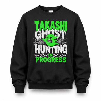 TAKASHI HW22-K06-109 - NAME Ghost Hunting In Progress Personalized Halloween Shirt