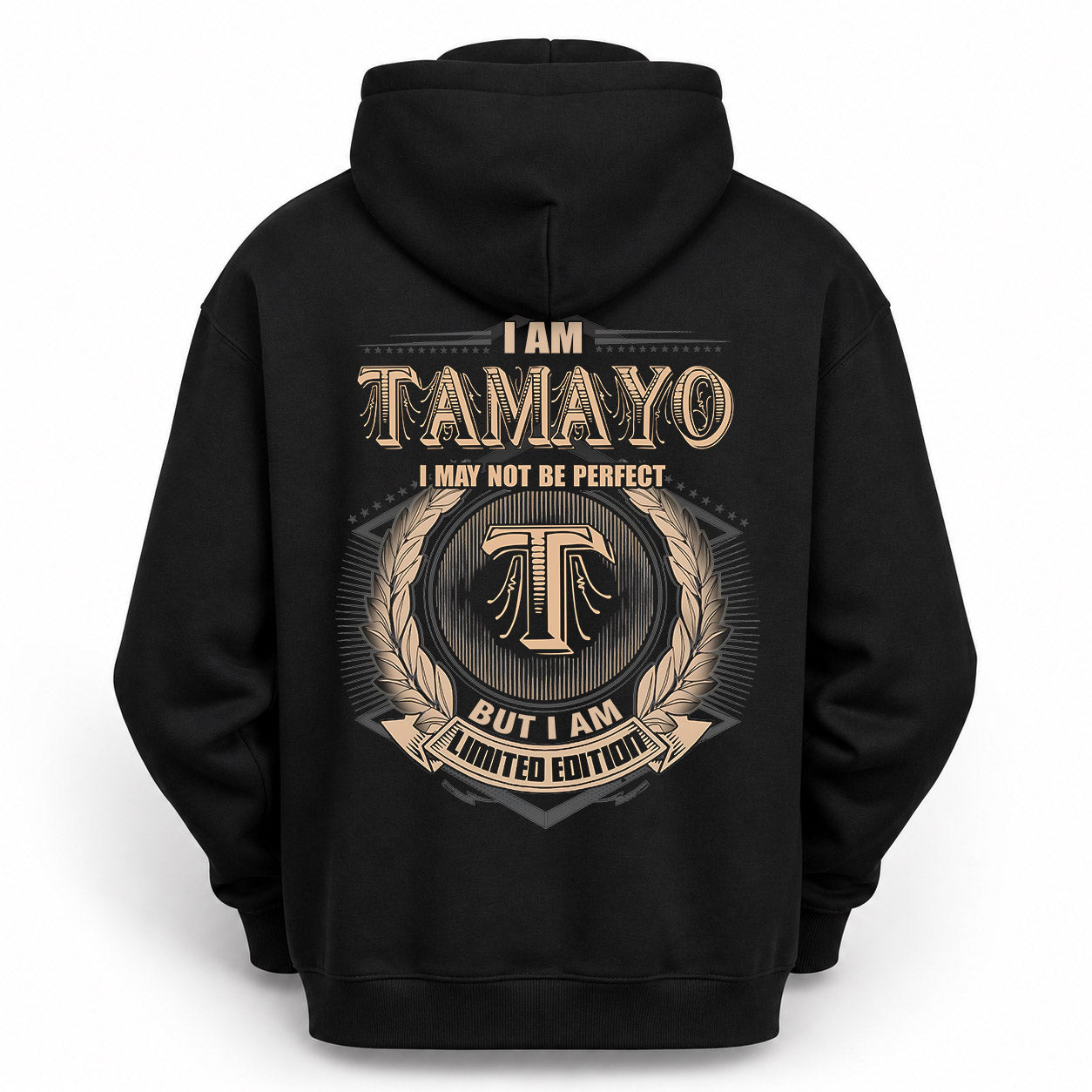 TAMAYO PH55-T25-Personalized Name Quote Apparel “I Am NAME May Not Be Perfect But I Am Limited Edition”