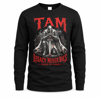TAM HS90-K04-109 - NAME Legacy Never Dies Forged By Honor Personalized Knight