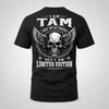 TAM P01-K24-229 – Personalized Skull Graphic Apparel “I Am NAME I May Not Be Perfect But I Am Limited Edition”