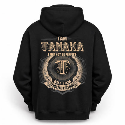TANAKA PH55-T25-Personalized Name Quote Apparel “I Am NAME May Not Be Perfect But I Am Limited Edition”