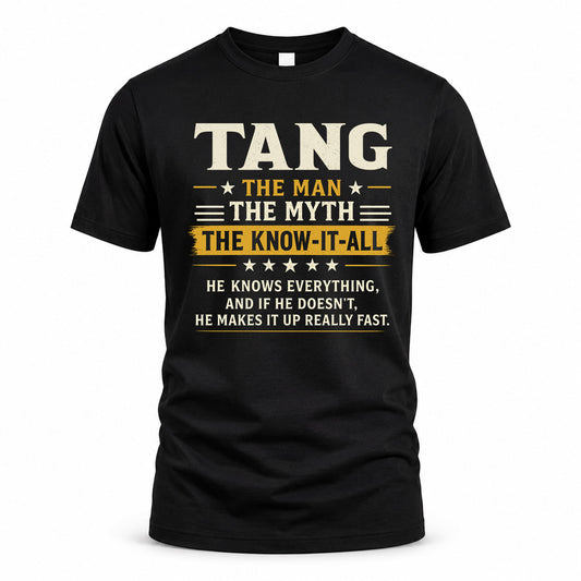 TANG TM90-K04-125 - NAME Legendary Know-It-All Personalized Funny Shirt