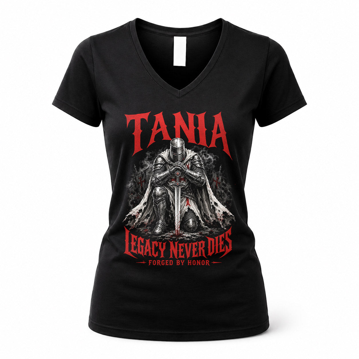 TANIA HS90-K04-109 - NAME Legacy Never Dies Forged By Honor Personalized Knight