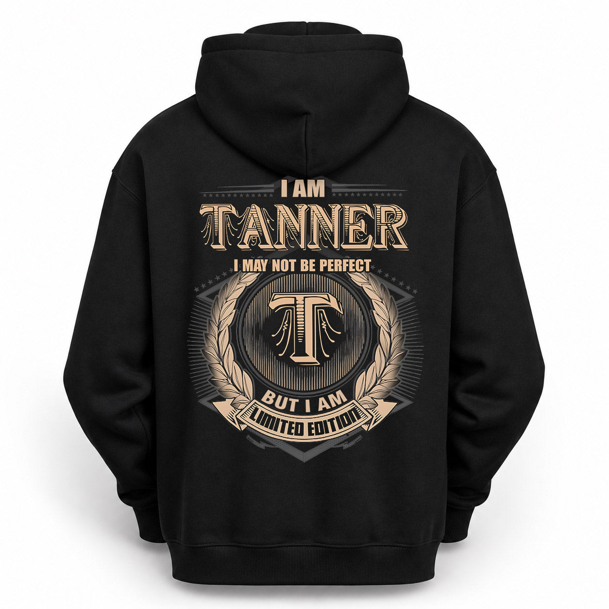 TANNER PH55-T25-Personalized Name Quote Apparel “I Am NAME May Not Be Perfect But I Am Limited Edition”