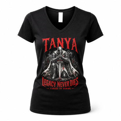 TANYA HS90-K04-109 - NAME Legacy Never Dies Forged By Honor Personalized Knight