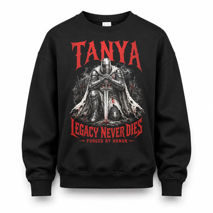 TANYA HS90-K04-109 - NAME Legacy Never Dies Forged By Honor Personalized Knight