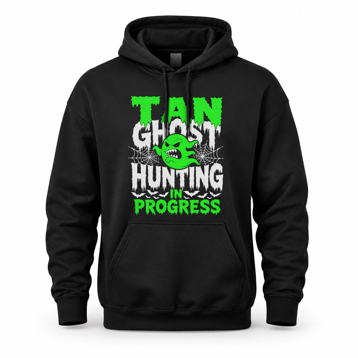 TAN HW22-K06-109 - NAME Ghost Hunting In Progress Personalized Halloween Shirt