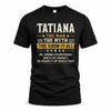 TATIANA TM90-K04-125 - NAME Legendary Know-It-All Personalized Funny Shirt