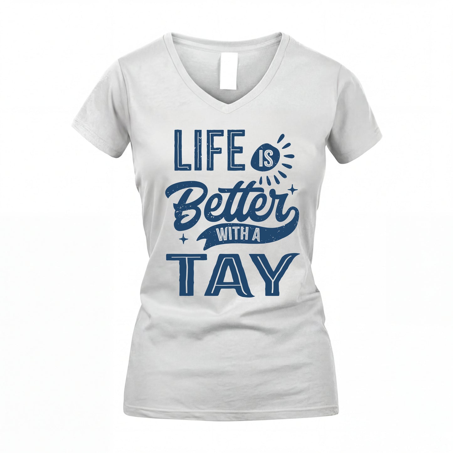 TAY HH88-K2–Personalized Name Quote T-Shirt Life Is Better With Unisex Gift