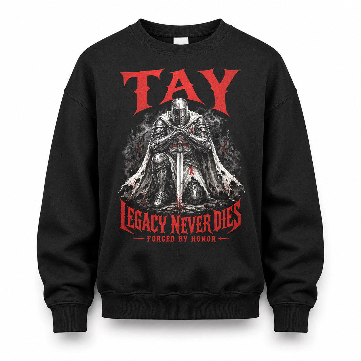 TAY HS90-K04-109 - NAME Legacy Never Dies Forged By Honor Personalized Knight