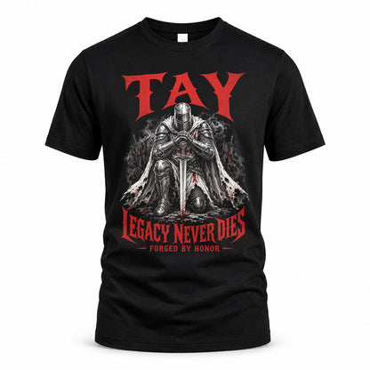 TAY HS90-K04-109 - NAME Legacy Never Dies Forged By Honor Personalized Knight