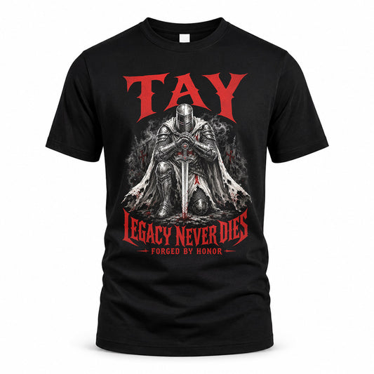 TAY HS90-K04-109 - NAME Legacy Never Dies Forged By Honor Personalized Knight