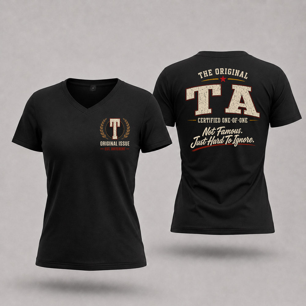 TA W68-F2-168 – Personalized Original Issue Apparel “The Original NAME Certified One-of-One"