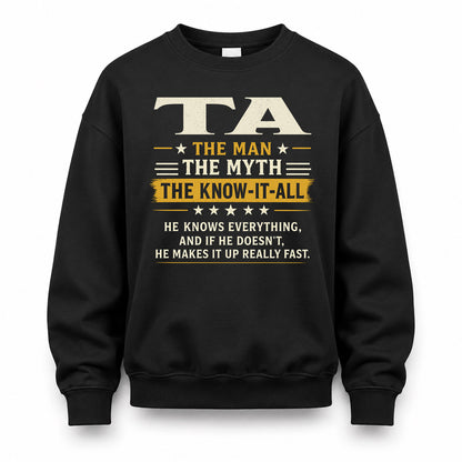 TA TM90-K04-125 - NAME Legendary Know-It-All Personalized Funny Shirt