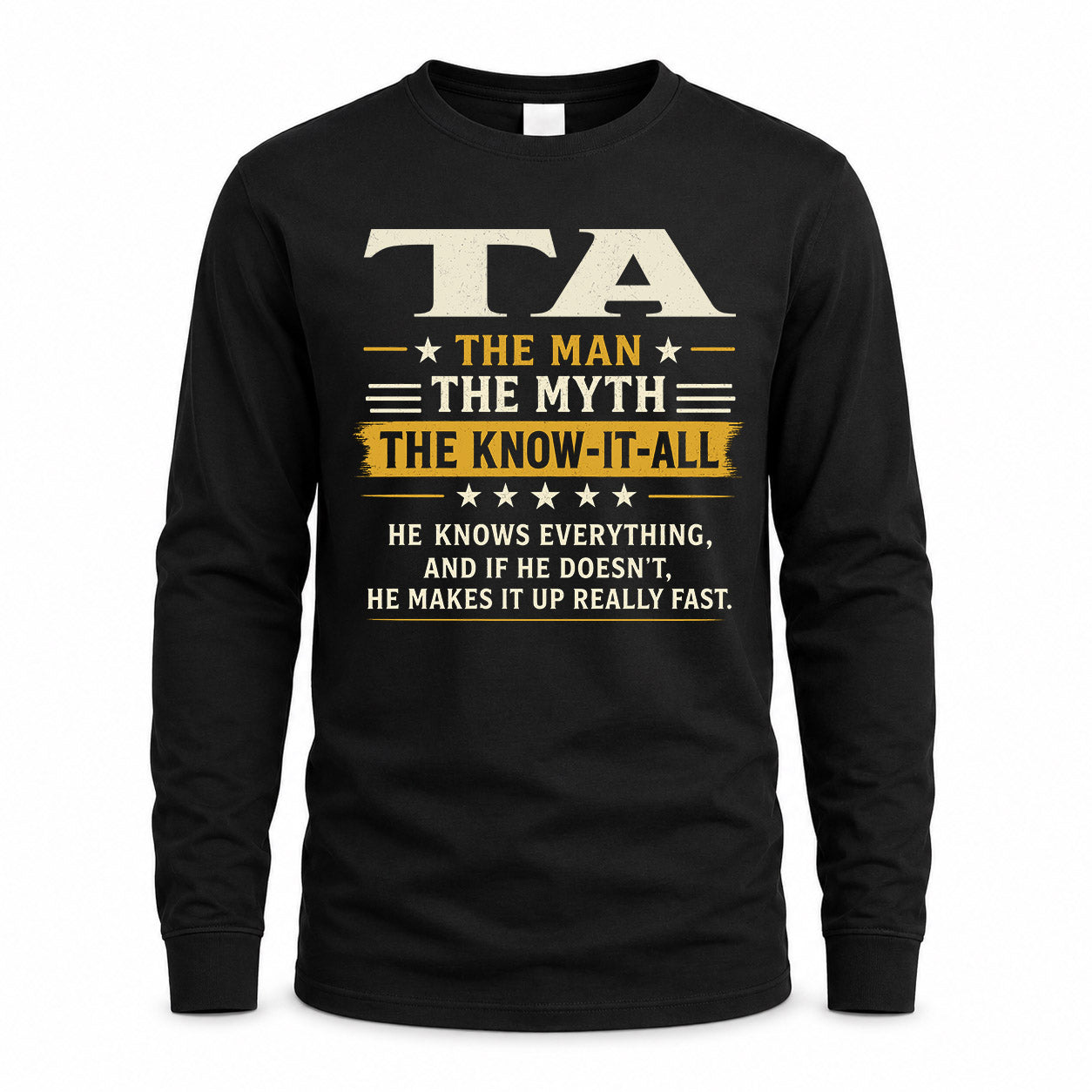 TA TM90-K04-125 - NAME Legendary Know-It-All Personalized Funny Shirt