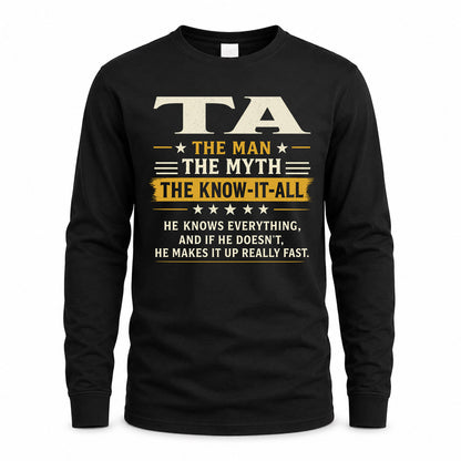 TA TM90-K04-125 - NAME Legendary Know-It-All Personalized Funny Shirt