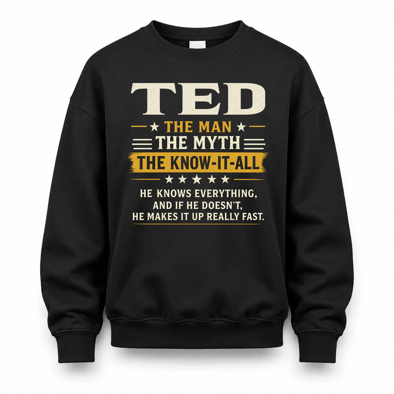 TED TM90-K04-125 - NAME Legendary Know-It-All Personalized Funny Shirt