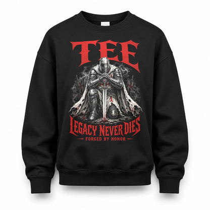 TEE HS90-K04-109 - NAME Legacy Never Dies Forged By Honor Personalized Knight