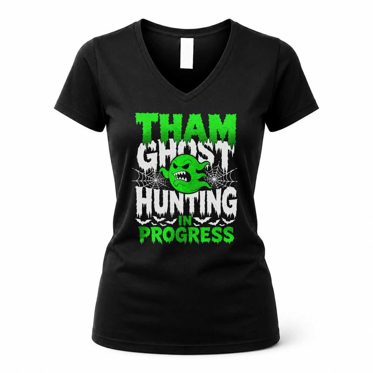 THAM HW22-K06-109 - NAME Ghost Hunting In Progress Personalized Halloween Shirt
