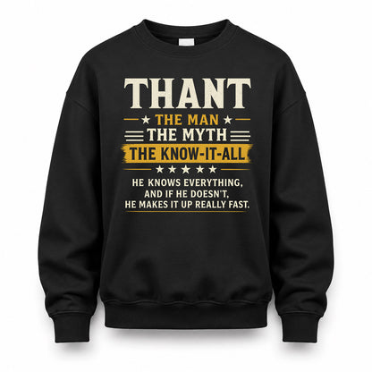 THANT TM90-K04-125 - NAME Legendary Know-It-All Personalized Funny Shirt
