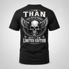 THAN P01-K24-229 – Personalized Skull Graphic Apparel “I Am NAME I May Not Be Perfect But I Am Limited Edition”