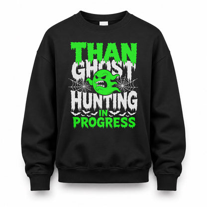 THAN HW22-K06-109 - NAME Ghost Hunting In Progress Personalized Halloween Shirt