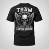 THAW P01-K24-229 – Personalized Skull Graphic Apparel “I Am NAME I May Not Be Perfect But I Am Limited Edition”