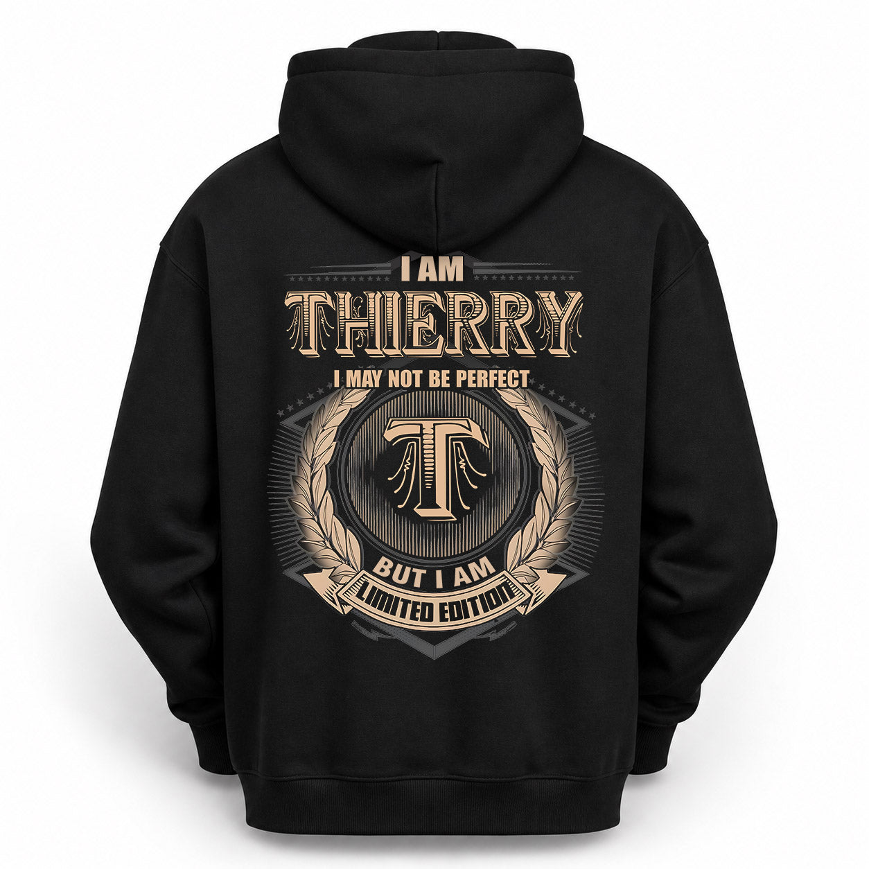 THIERRY PH55-T25-Personalized Name Quote Apparel “I Am NAME May Not Be Perfect But I Am Limited Edition”