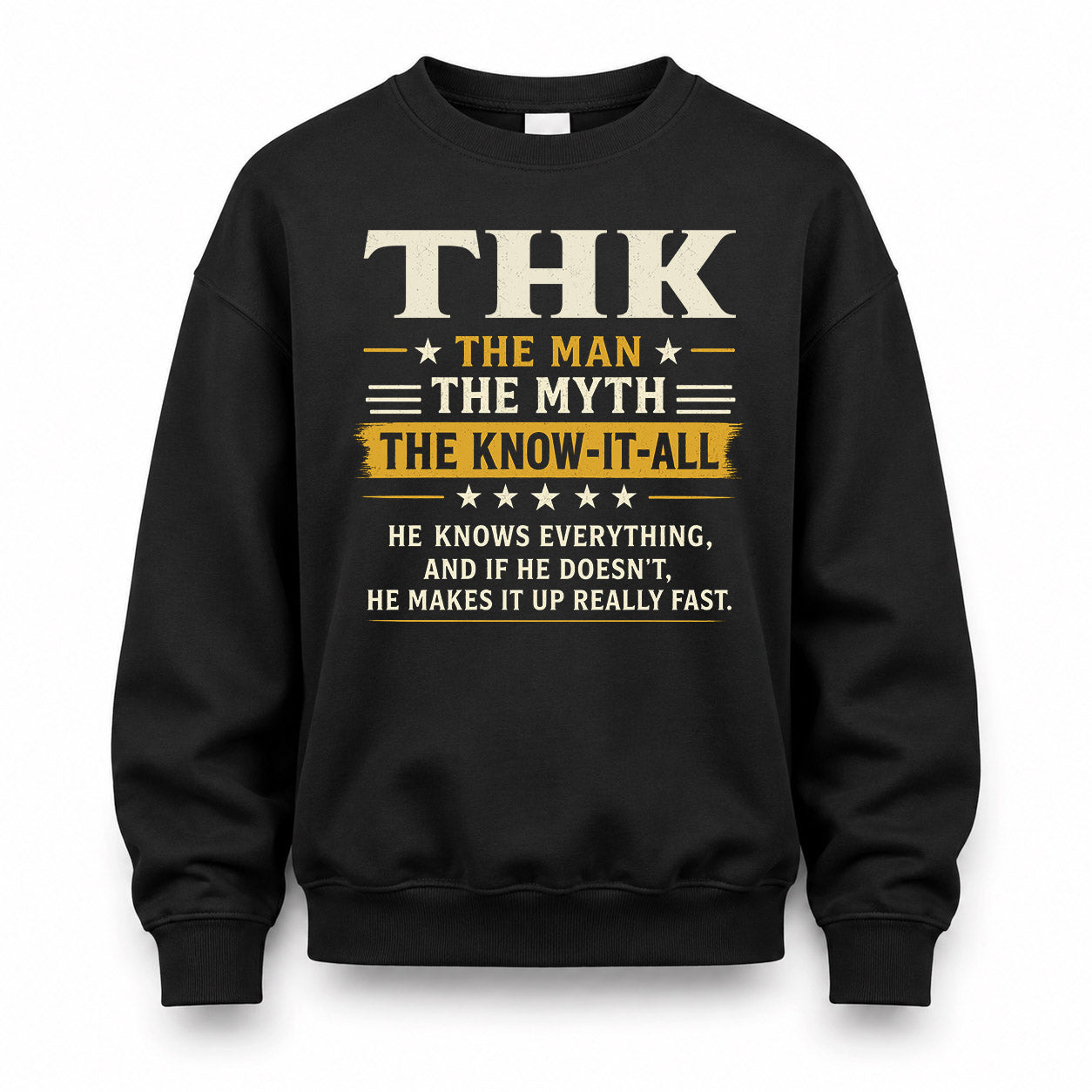 THK TM90-K04-125 - NAME Legendary Know-It-All Personalized Funny Shirt