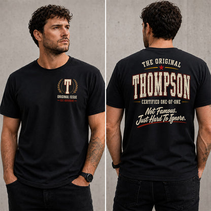 THOMPSON W68-F2-168 – Personalized Original Issue Apparel “The Original NAME Certified One-of-One"