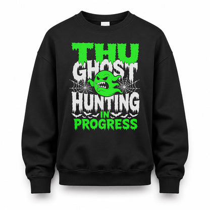 THU HW22-K06-109 - NAME Ghost Hunting In Progress Personalized Halloween Shirt