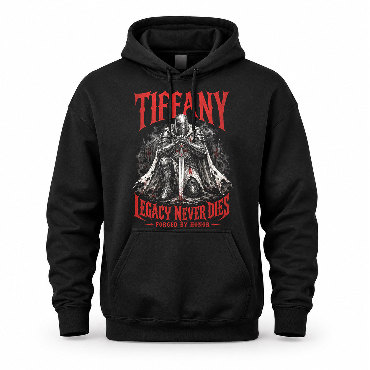 TIFFANY HS90-K04-109 - NAME Legacy Never Dies Forged By Honor Personalized Knight