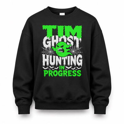 TIM HW22-K06-109 - NAME Ghost Hunting In Progress Personalized Halloween Shirt