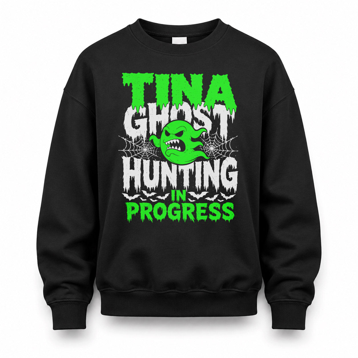 TINA HW22-K06-109 - NAME Ghost Hunting In Progress Personalized Halloween Shirt