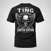 TING P01-K24-229 – Personalized Skull Graphic Apparel “I Am NAME I May Not Be Perfect But I Am Limited Edition”
