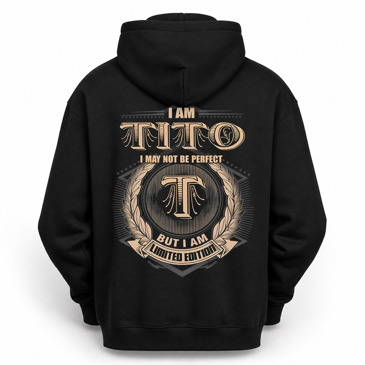 TITO PH55-T25-Personalized Name Quote Apparel “I Am NAME May Not Be Perfect But I Am Limited Edition”