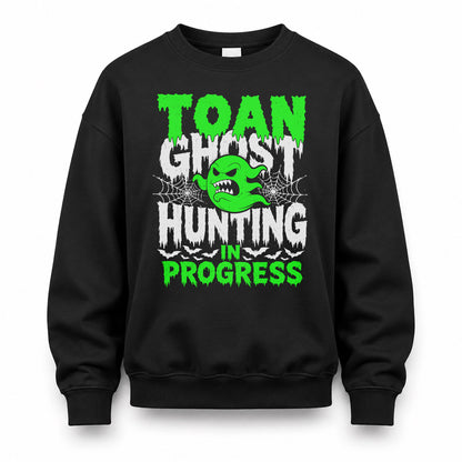 TOAN HW22-K06-109 - NAME Ghost Hunting In Progress Personalized Halloween Shirt