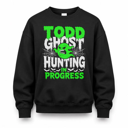 TODD HW22-K06-109 - NAME Ghost Hunting In Progress Personalized Halloween Shirt