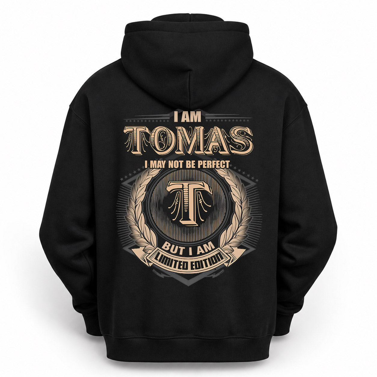 TOMAS PH55-T25-Personalized Name Quote Apparel “I Am NAME May Not Be Perfect But I Am Limited Edition”
