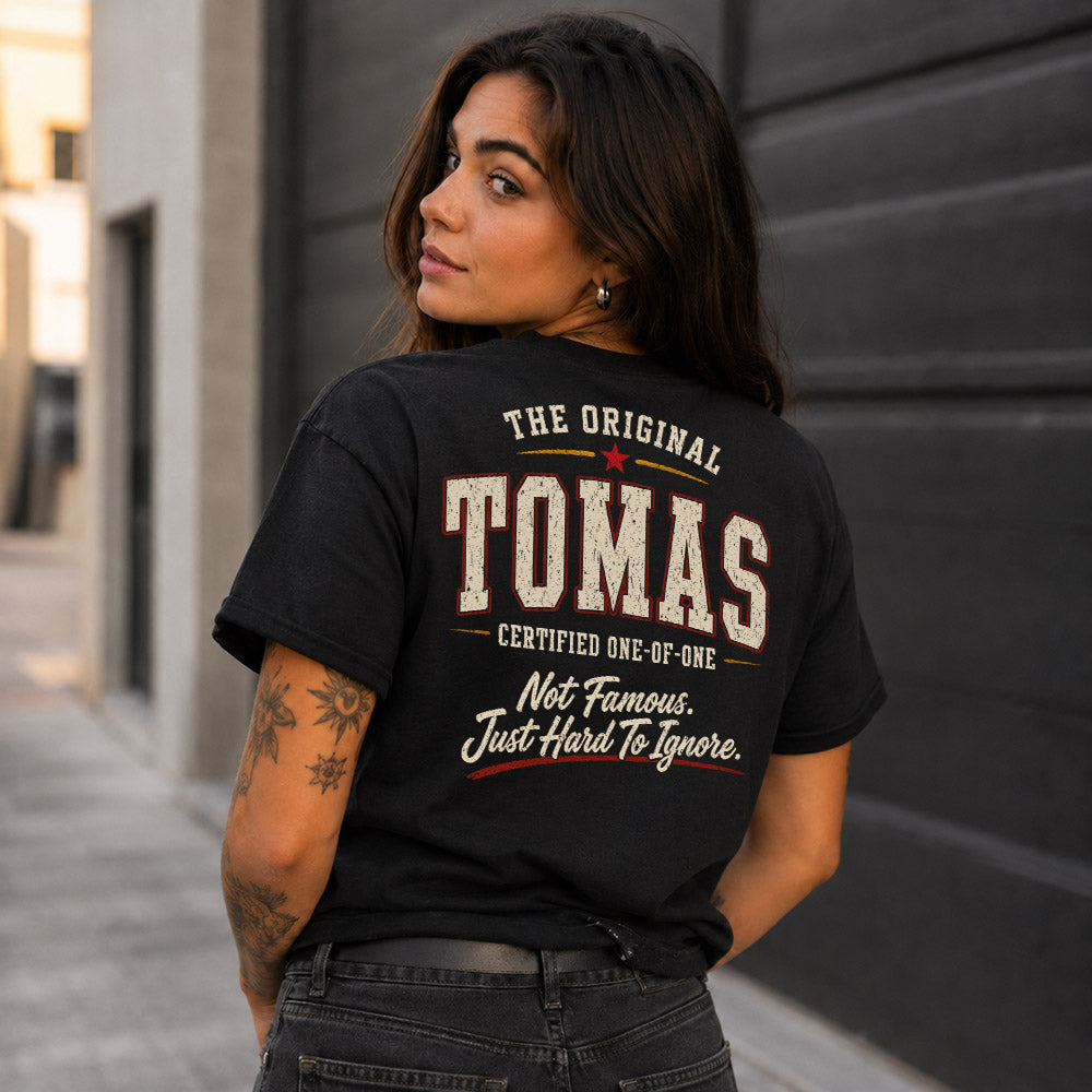 TOMAS W68-F2-168 – Personalized Original Issue Apparel “The Original NAME Certified One-of-One"