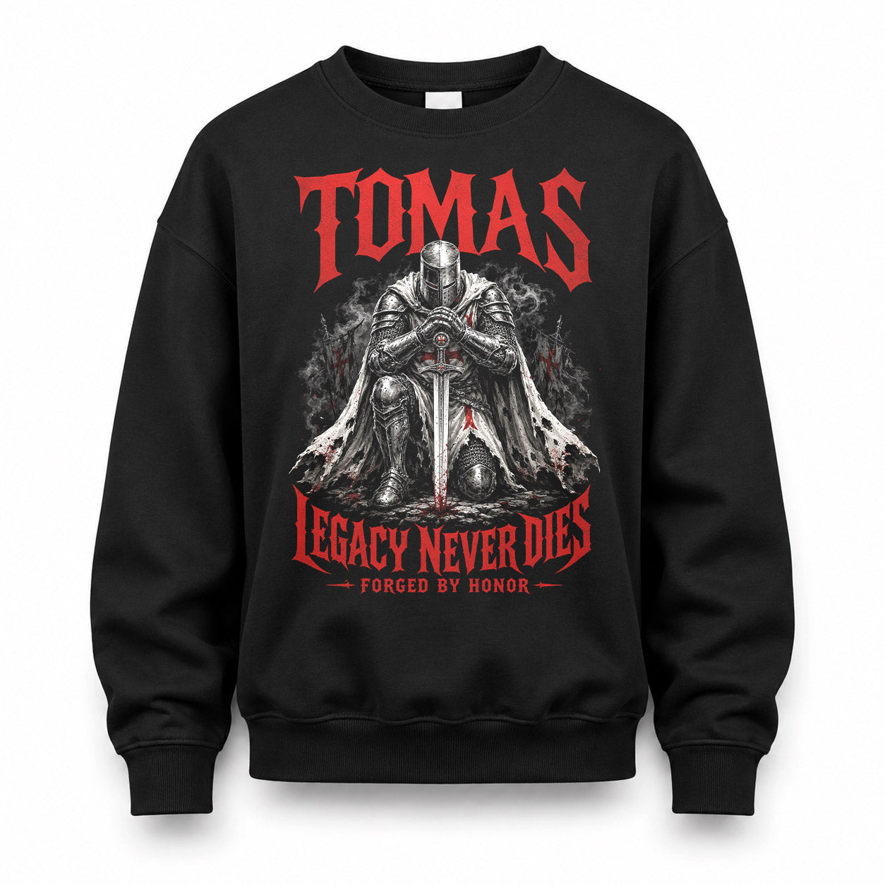 TOMAS HS90-K04-109 - NAME Legacy Never Dies Forged By Honor Personalized Knight