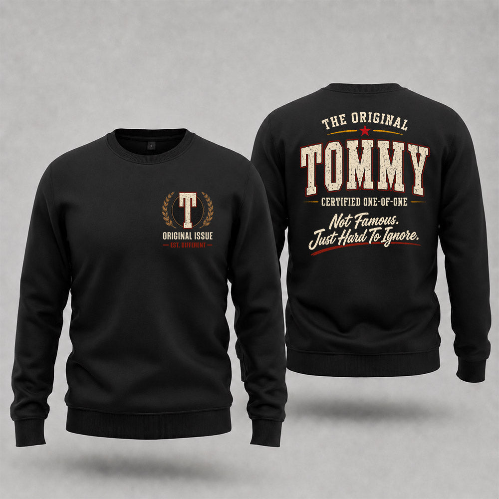 TOMMY W68-F2-168 – Personalized Original Issue Apparel “The Original NAME Certified One-of-One"
