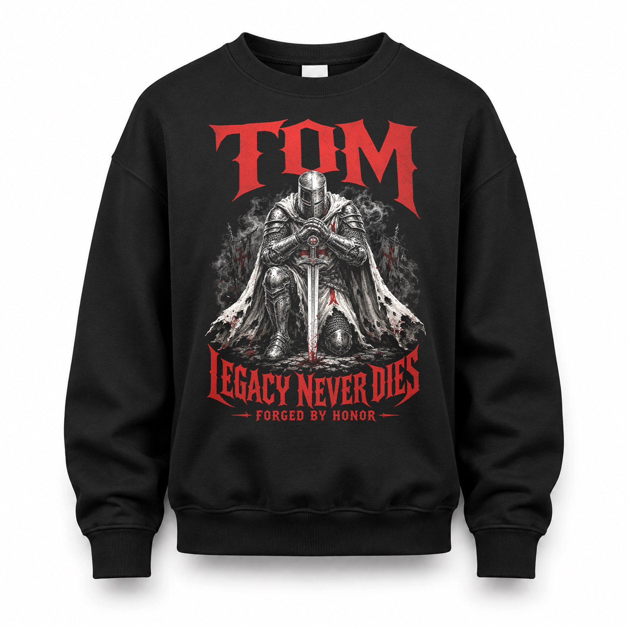 TOM HS90-K04-109 - NAME Legacy Never Dies Forged By Honor Personalized Knight