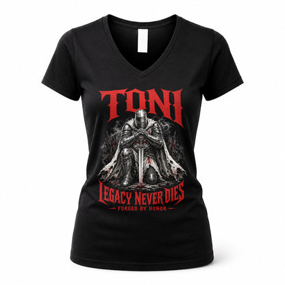 TONI HS90-K04-109 - NAME Legacy Never Dies Forged By Honor Personalized Knight